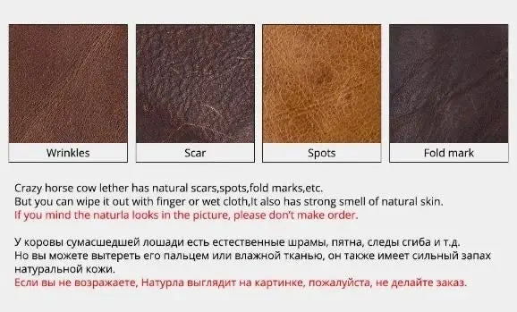 Men's Crazy Horse Leather Zipper Foldable Wallet Bank Credit Card Holder Men's Coin Purse Leather Simple Wallet