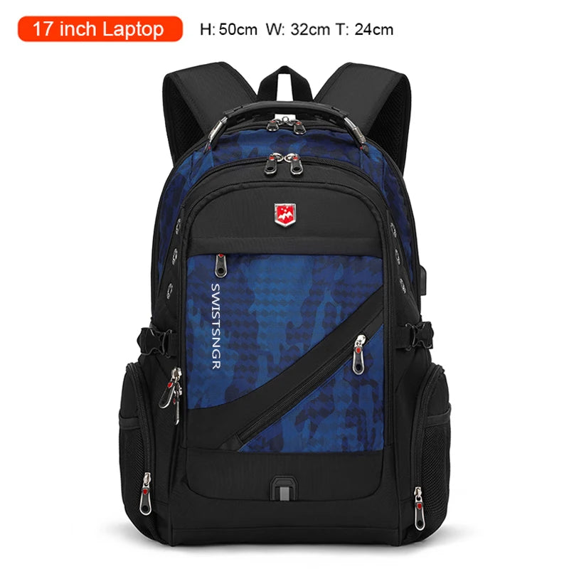 2025 Waterproof 17/20 Inch Laptop Backpack Men Airplane Travel Backpack Women Oxford Rucksack Male School Bag modern Mochila