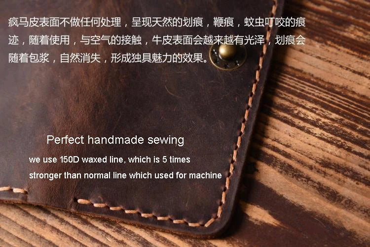 High Class Handmade Men Genuine Leather Key Holder Leather Key Wallet Men Housekeeper Women Key Case Bag key organizer pouch