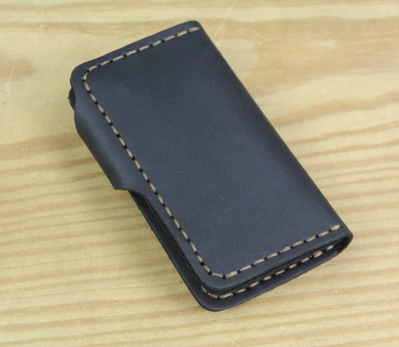 High Class Handmade Men Genuine Leather Key Holder Leather Key Wallet Men Housekeeper Women Key Case Bag key organizer pouch