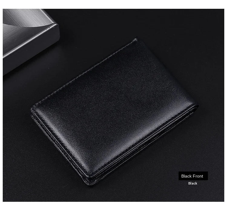 GENODERN RFID Blocking Men Mini Leather Ultra Fashion Dollar Slim Male Purse