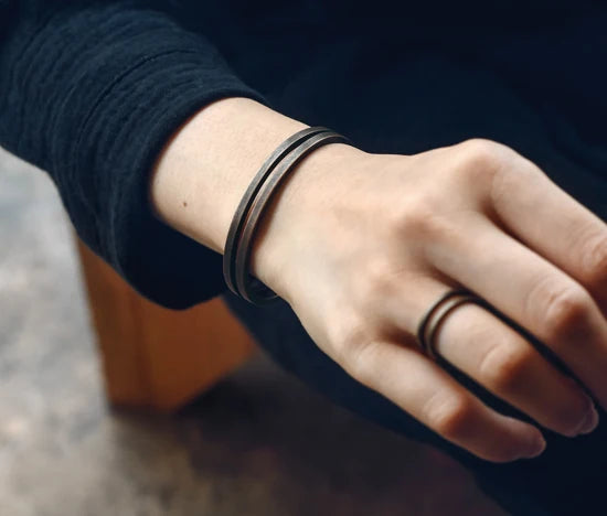 Pure Copper Handcrafted Metal Bracelet Rustic Vingtage Punk Unisex Cuff Bangle Carved Handmade Manmade Jewelry Men Women Gift