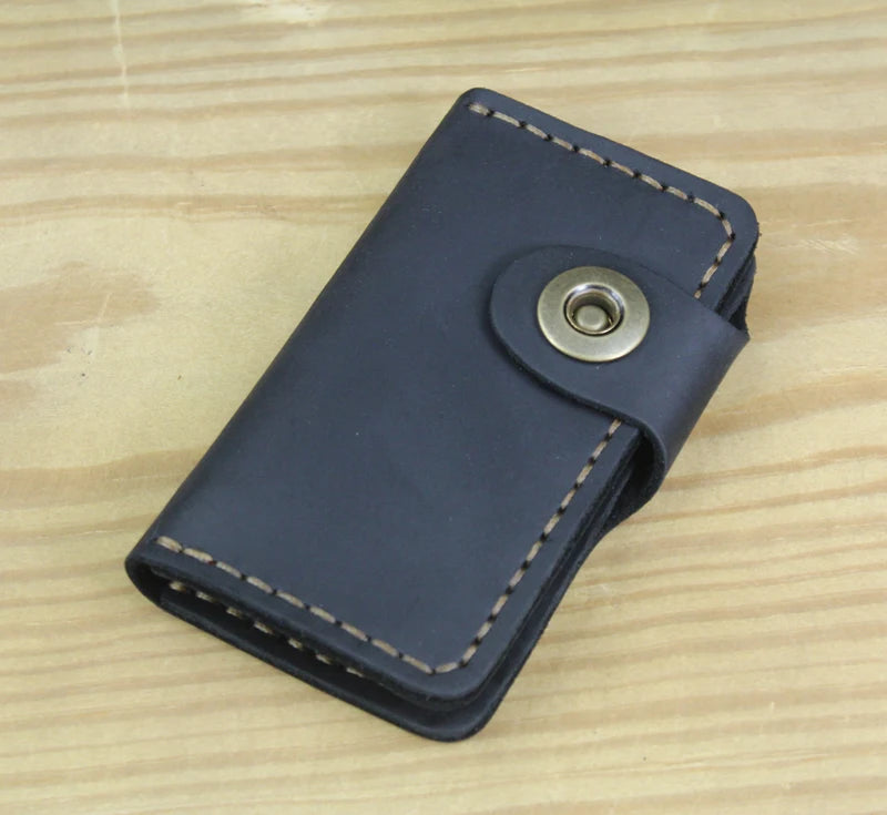 High Class Handmade Men Genuine Leather Key Holder Leather Key Wallet Men Housekeeper Women Key Case Bag key organizer pouch