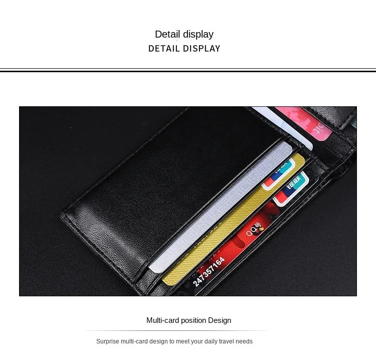 GENODERN RFID Blocking Men Mini Leather Ultra Fashion Dollar Slim Male Purse