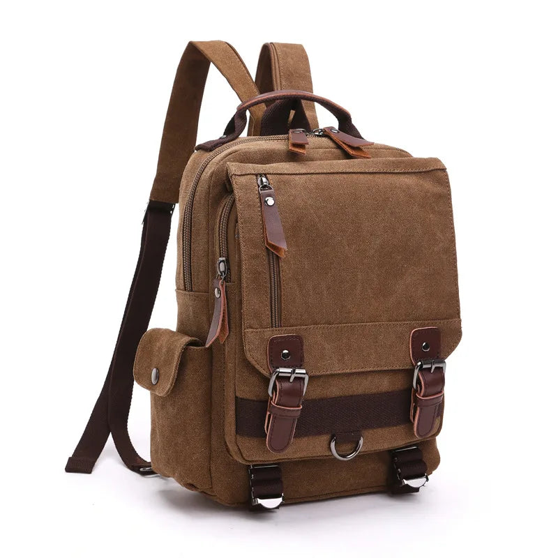 MARKROYAL Fashion Women Backpack Vintage Canvas Shoulder Bag Leisure Vogue Package Duffel Bag Wild School Bags For Teenage Girls