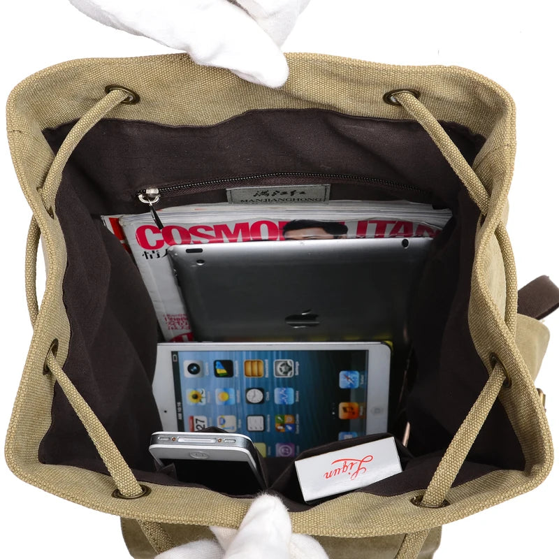 Women Canvas Backpack School Shoulder Bag Men Retro bookBags Backpacks for Women Rucksack Mochila Bolsas Femininas