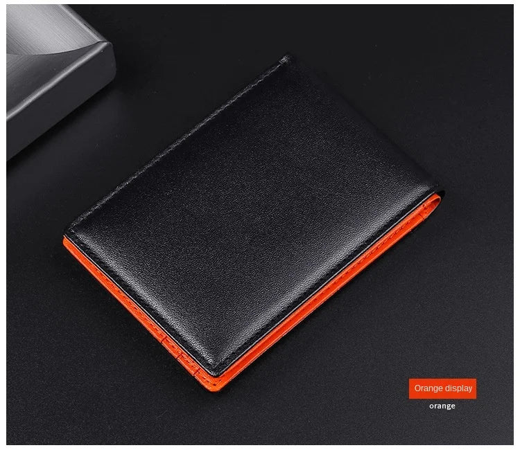 GENODERN RFID Blocking Men Mini Leather Ultra Fashion Dollar Slim Male Purse