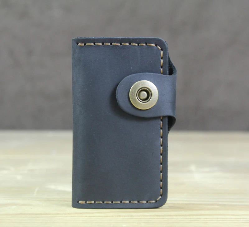 High Class Handmade Men Genuine Leather Key Holder Leather Key Wallet Men Housekeeper Women Key Case Bag key organizer pouch