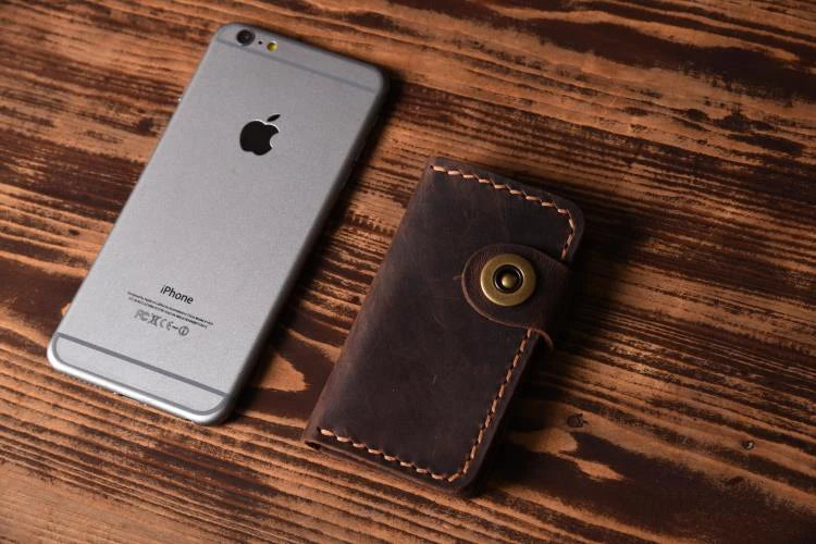 High Class Handmade Men Genuine Leather Key Holder Leather Key Wallet Men Housekeeper Women Key Case Bag key organizer pouch