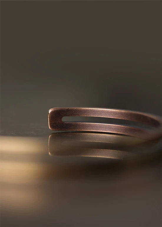 Pure Copper Handcrafted Metal Bracelet Rustic Vingtage Punk Unisex Cuff Bangle Carved Handmade Manmade Jewelry Men Women Gift