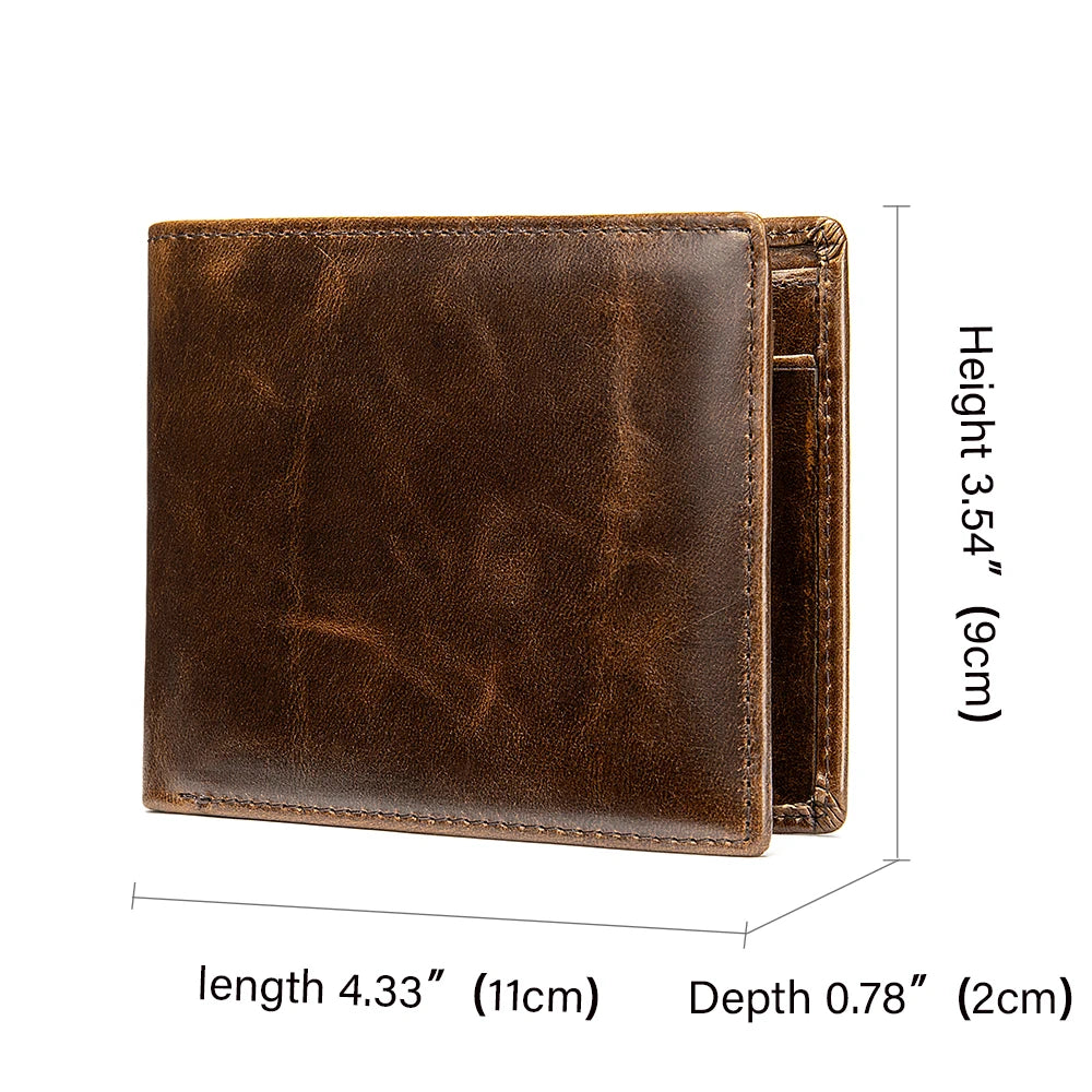 WESTAL RFID Men's Wallet Luxury Purse For Men Designer Wallet Men's Coin Purse Credit Card Holder Wallet For Men Money Bags 7313