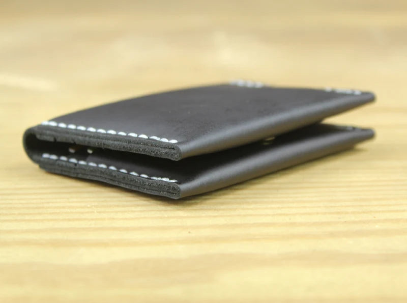 Luxury Handmade Genuine Leather Card Wallet Men Credit Card holder Women ID Sleeve Name Card Holder Cowhide Business Card Case