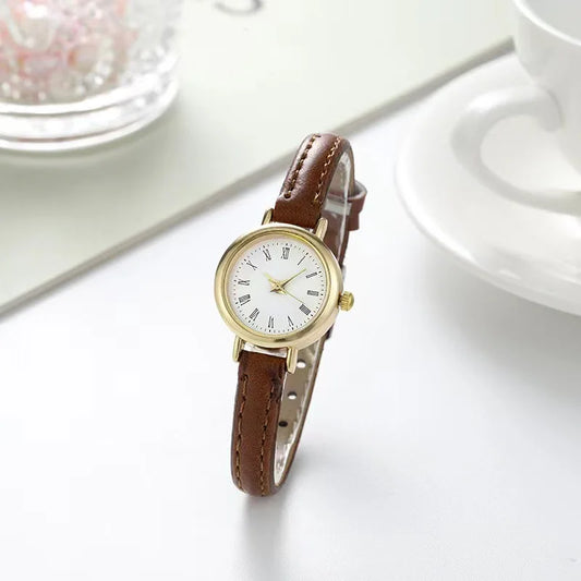 Fashion Small Women Watches Casual Leather Band Quartz Wristwatches Reloj Mujer Girls Clock Gift