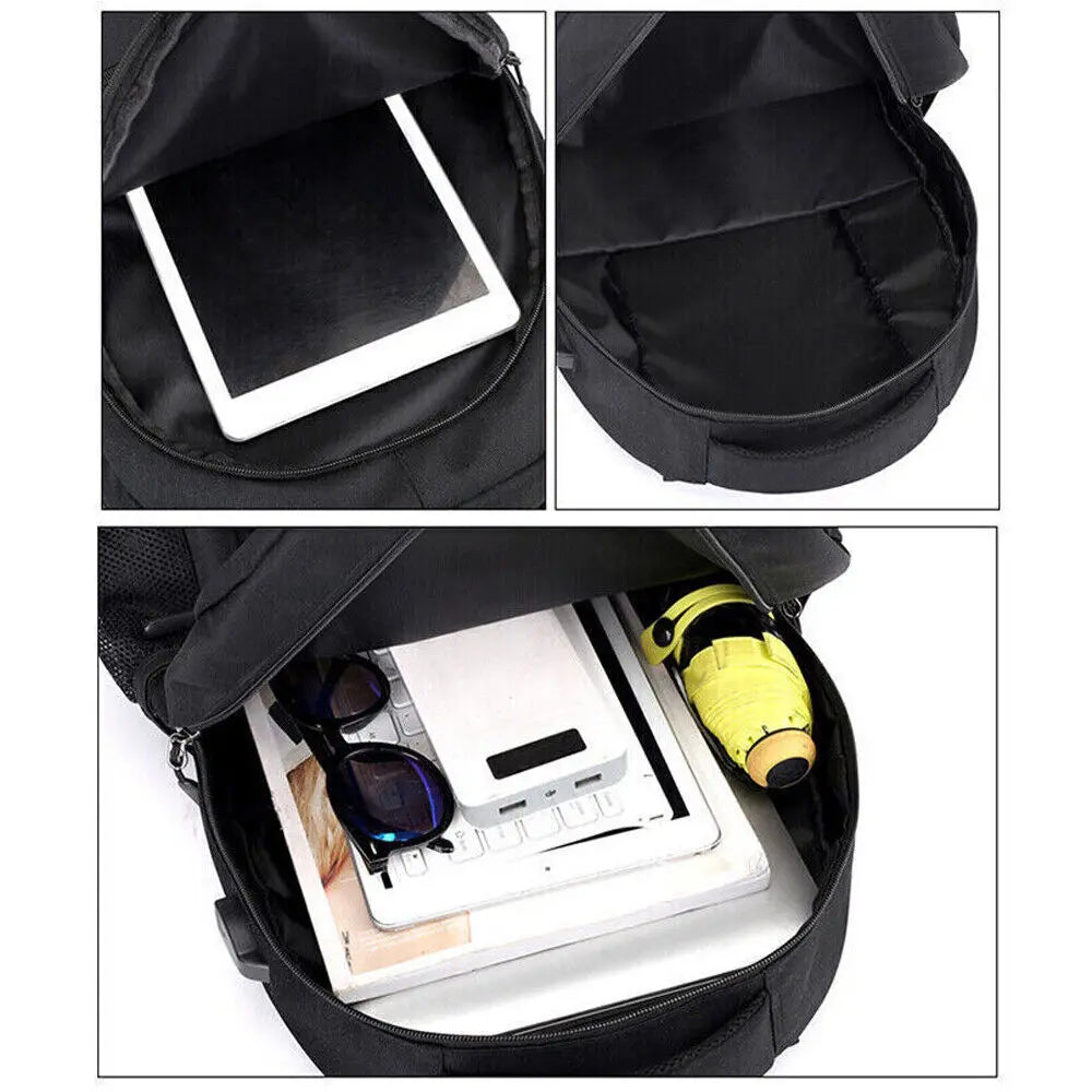 Men Women Boys Laptop Backpack Waterproof Large Mens Rucksack Travel School Bag