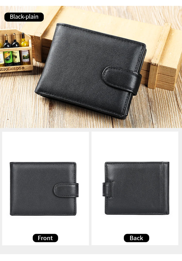 WESTAL RFID Designer Wallet Men Genuine Leather RFID Wallet Front Coin Pocket Purse Money Bag Leather Card Holder Wallet for Men