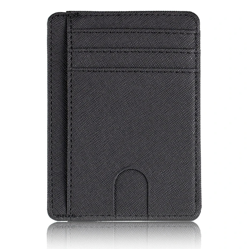 RFID Blocking Wallet Business Card Cover for Case Super Thin Men Leather Credit Card Holder