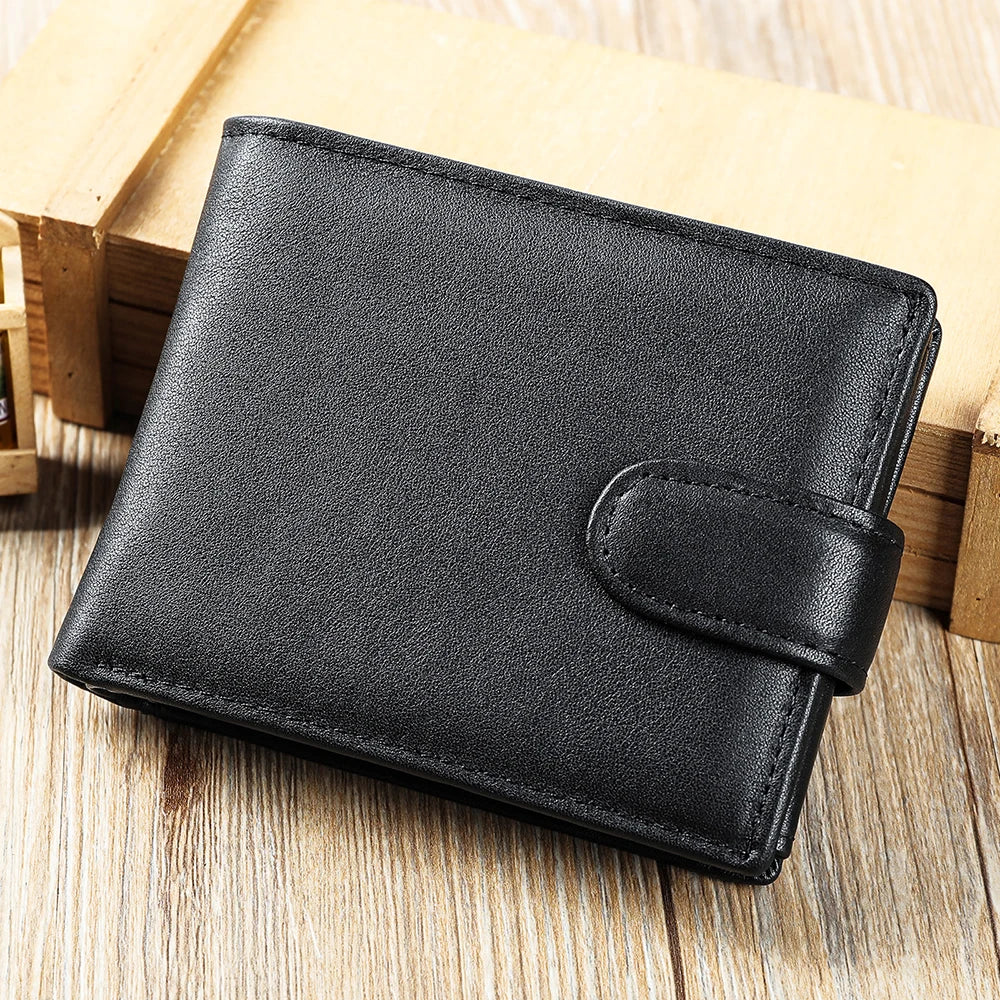 WESTAL RFID Designer Wallet Men Genuine Leather RFID Wallet Front Coin Pocket Purse Money Bag Leather Card Holder Wallet for Men