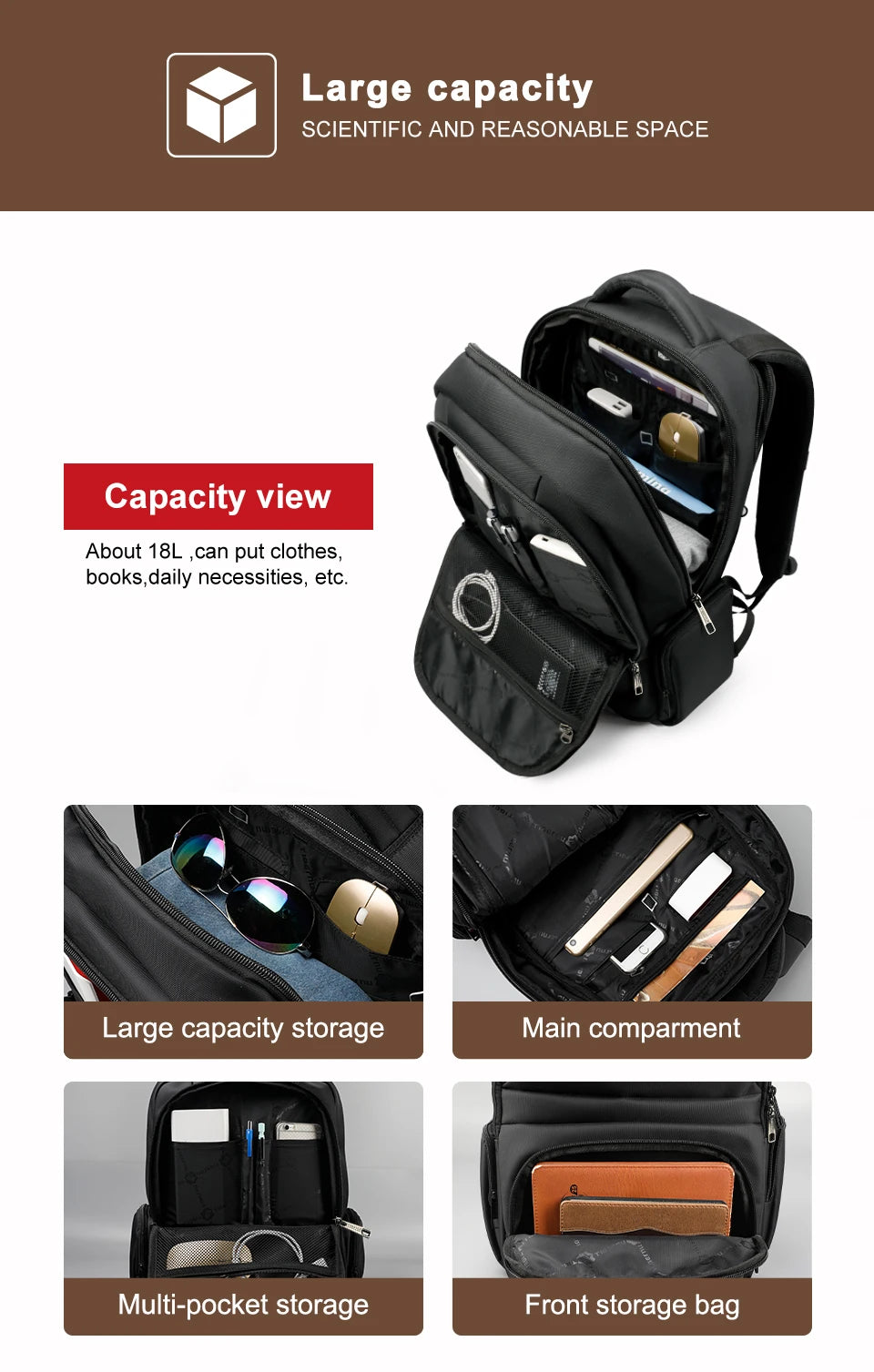 Tigernu Anti Theft Backpacks For Men 15inch Laptop Backpack Bag Casual Travel Backpack Schoolbag Male Backpack Mochilas Knapsack