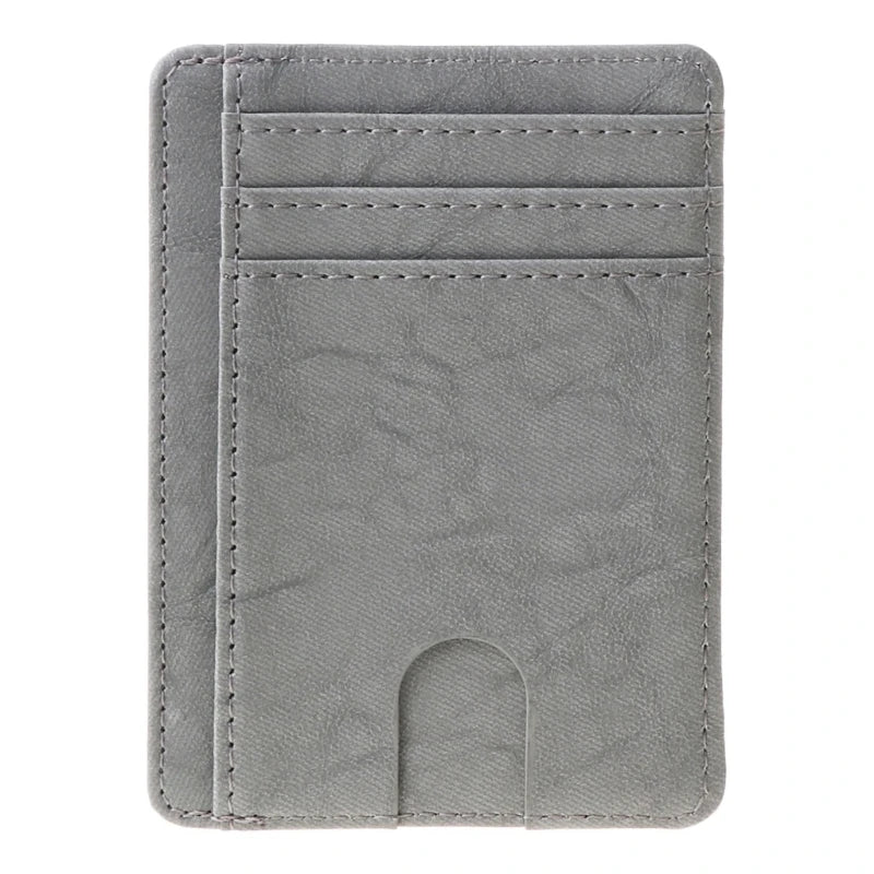 RFID Blocking Wallet Business Card Cover for Case Super Thin Men Leather Credit Card Holder