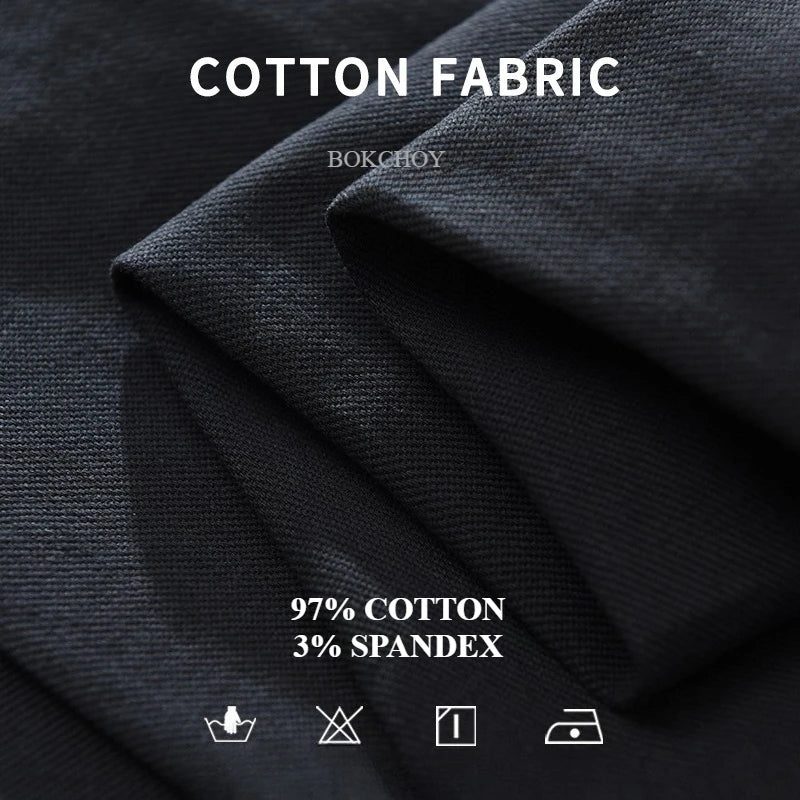 2025 Autumn New Casual Cargo Soft Cotton Long Sleeve Shirt for Men Clothing Versatile Streetwear CM7686