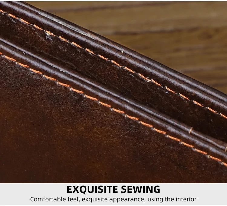 Genuine leather Men's Wallet Small Money Purses Mini Wallets Short Ultra-thin Wallet Bank Card Package Small Purse Wallet