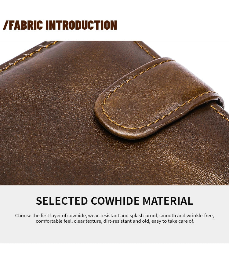 WESTAL RFID Designer Wallet Men Genuine Leather RFID Wallet Front Coin Pocket Purse Money Bag Leather Card Holder Wallet for Men