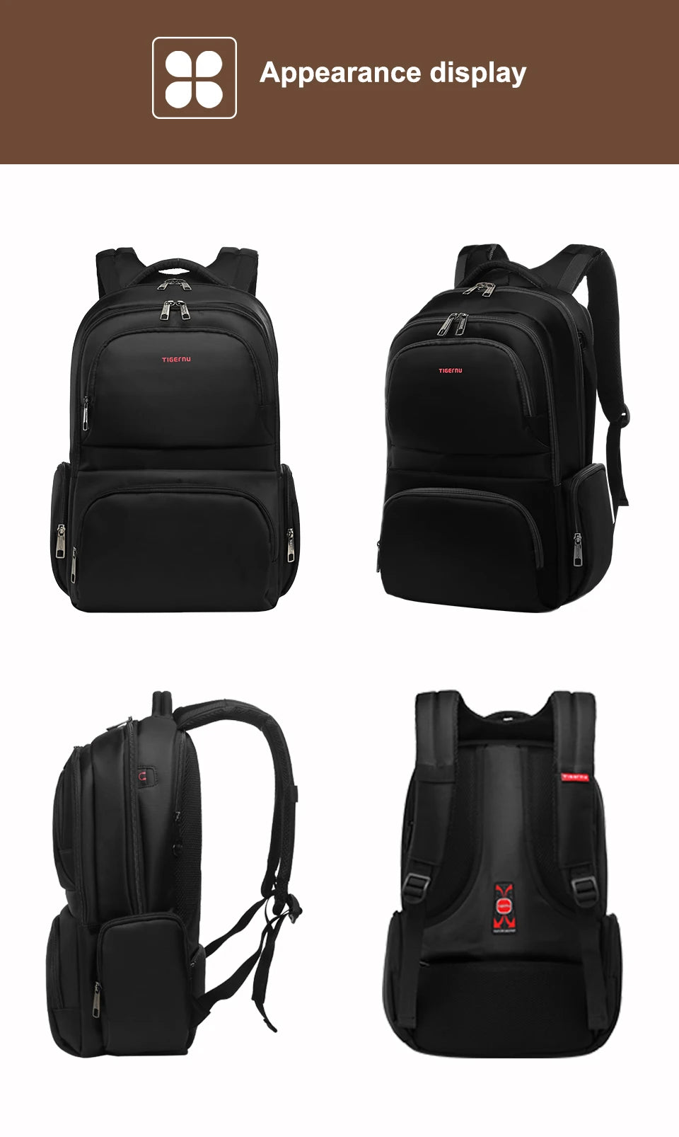 Tigernu Anti Theft Backpacks For Men 15inch Laptop Backpack Bag Casual Travel Backpack Schoolbag Male Backpack Mochilas Knapsack