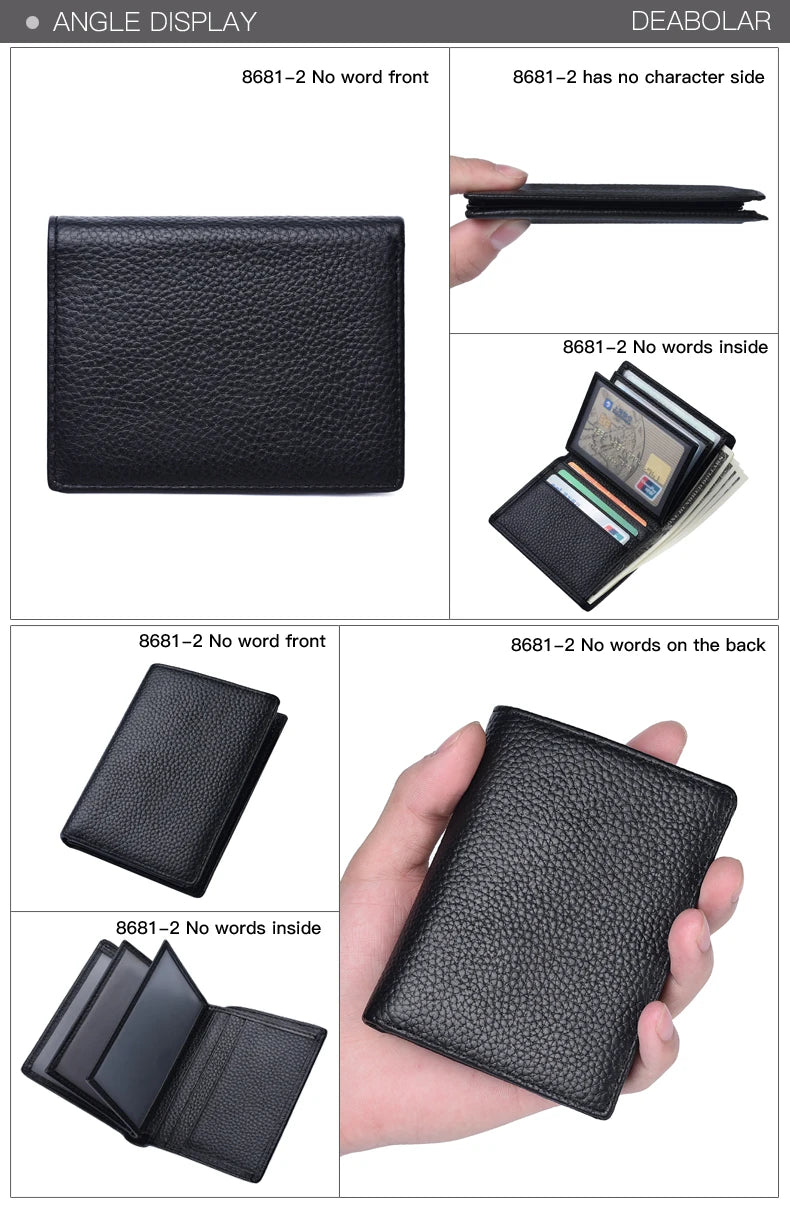 Driver's License Holder Genuine Leather Driver's Card Holder Wallet Credit Card ID Card Holder Wallet