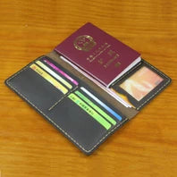 High Class Handmade Crazy Horse Genuine Leather Men's Wallet Purse Male Money Bag Short Multi-Card Wallet Money Clips MC-309