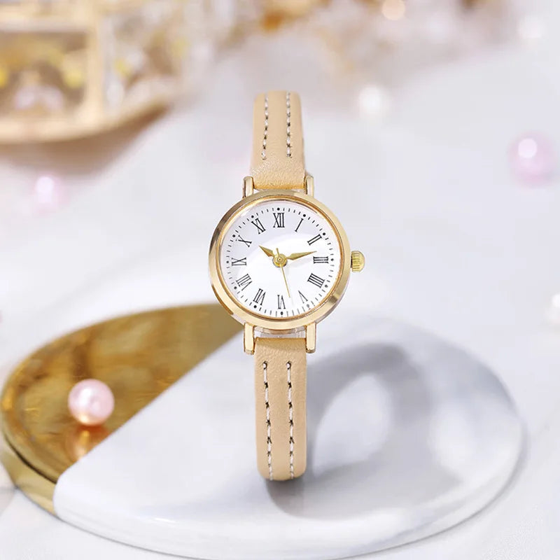 Fashion Small Women Watches Casual Leather Band Quartz Wristwatches Reloj Mujer Girls Clock Gift