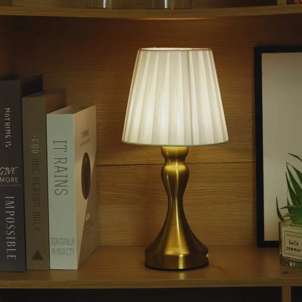 Roselle Nordic Retro Pleated Table Lamp