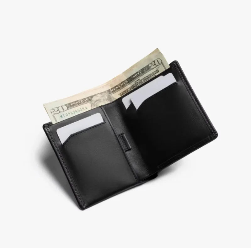 Note Sleeve Brand's New Summer Leather Short Clip Wallet Men's Wallet Card Holder Is Lightweight and Slim
