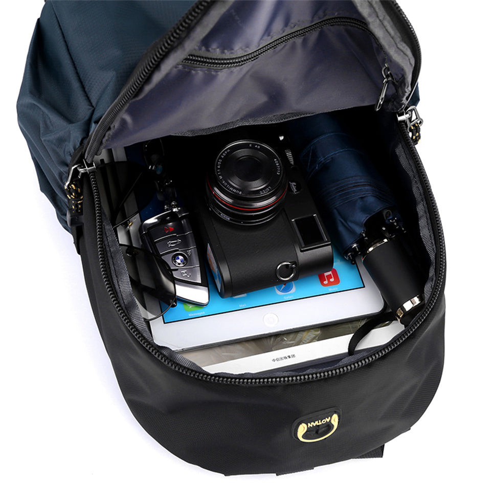 New Waterproof Oxford Men Backpack Zipper School Bags For Teenagers Small Shoulder Backpack Male Multifunction Rucksack