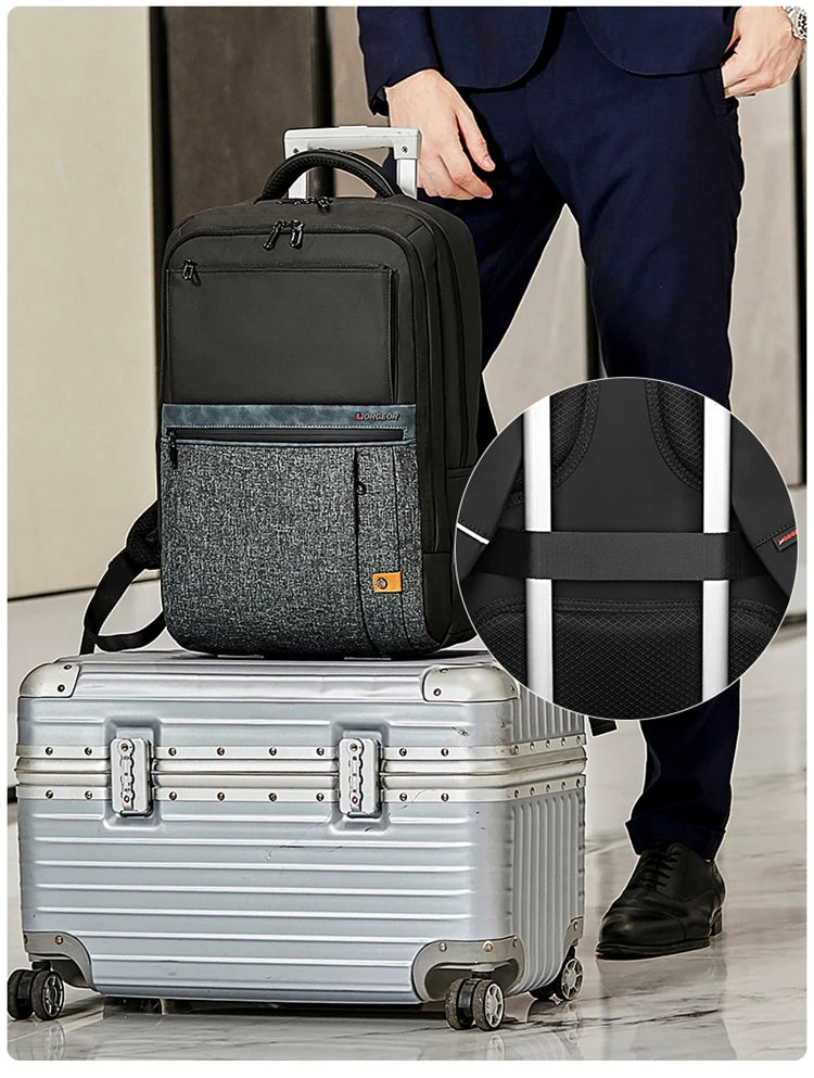 Large-capacity student backpack, casual backpack, Oxford material, new men's backpack, simple multi-functional bag