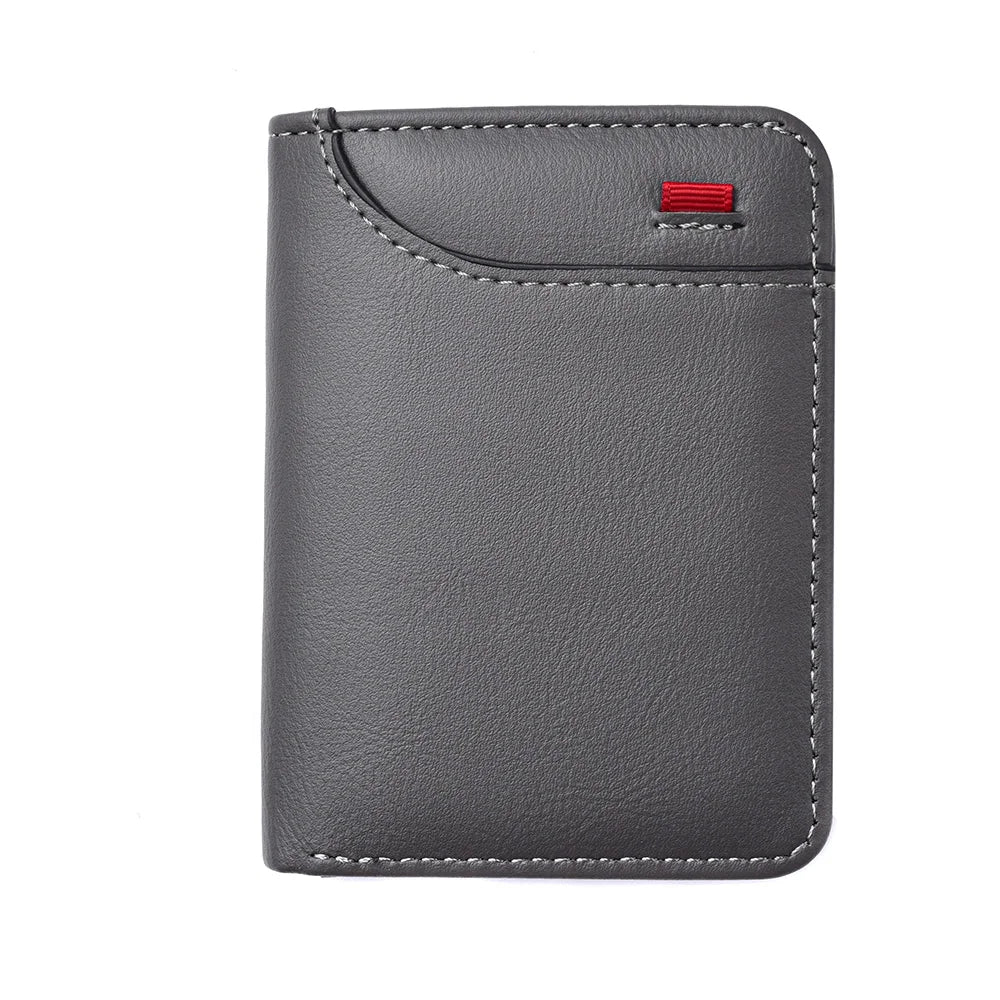 1pc Men's Minimalism PU Leather Credit Card Wallet, Men's Fashion Soft Thin ID Card Holder, Slim Small Cards Cases Holder