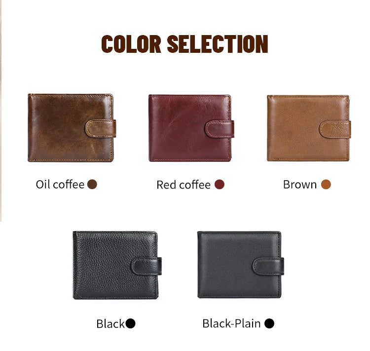 WESTAL RFID Designer Wallet Men Genuine Leather RFID Wallet Front Coin Pocket Purse Money Bag Leather Card Holder Wallet for Men