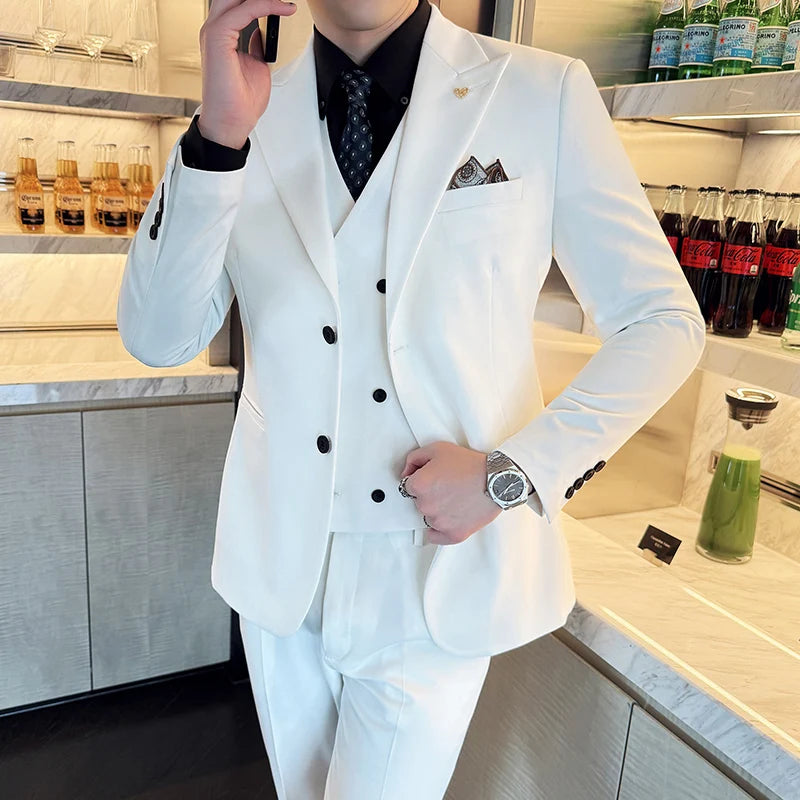 Men’s Slim-Fit Three-Piece Suit