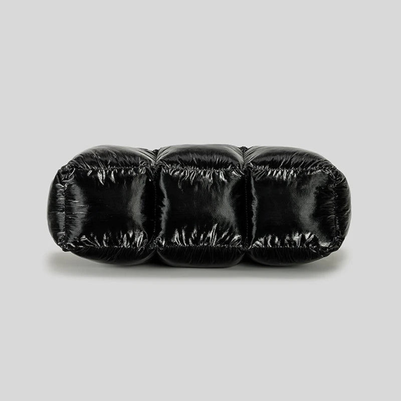 2025 New Winter Plaid Quilted Cotton-padded Large Capacity Shoulder Bag for Women Casual Nylon Down Cotton Soft Tote Bag