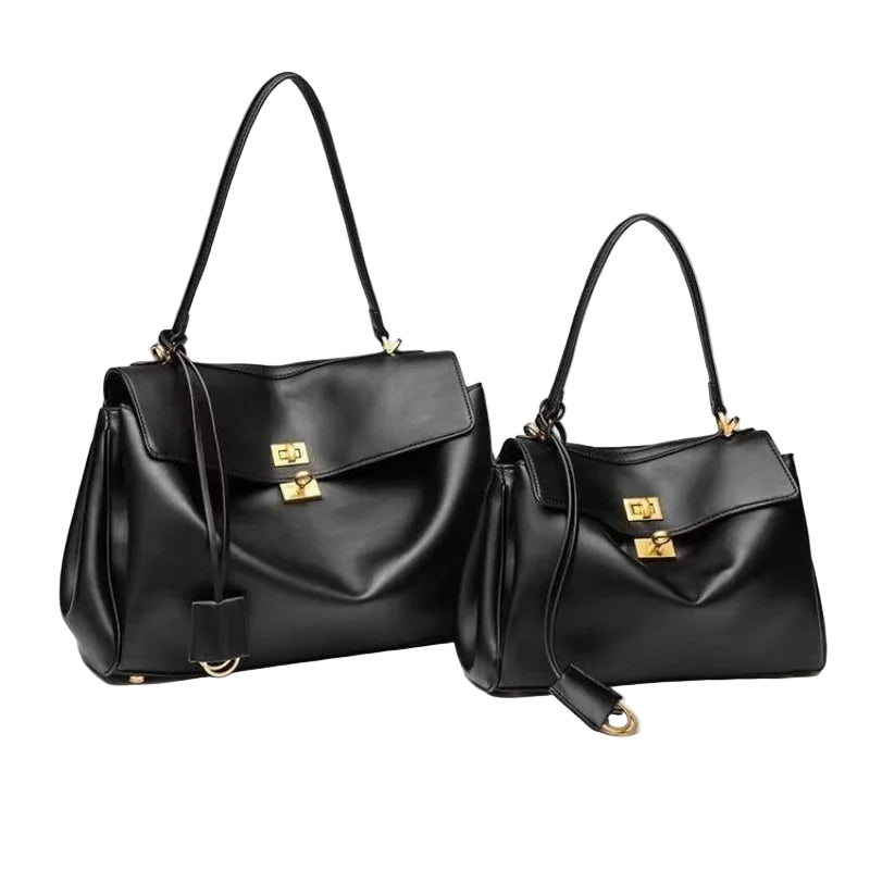 Luxury Brand Women Messenger Bags Soft Leather Brown Suede Hand Held Totes Gold Buckle Women Shoulder Bags Lady Trend Satchel