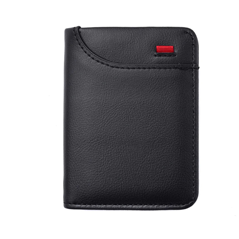 1pc Men's Minimalism PU Leather Credit Card Wallet, Men's Fashion Soft Thin ID Card Holder, Slim Small Cards Cases Holder