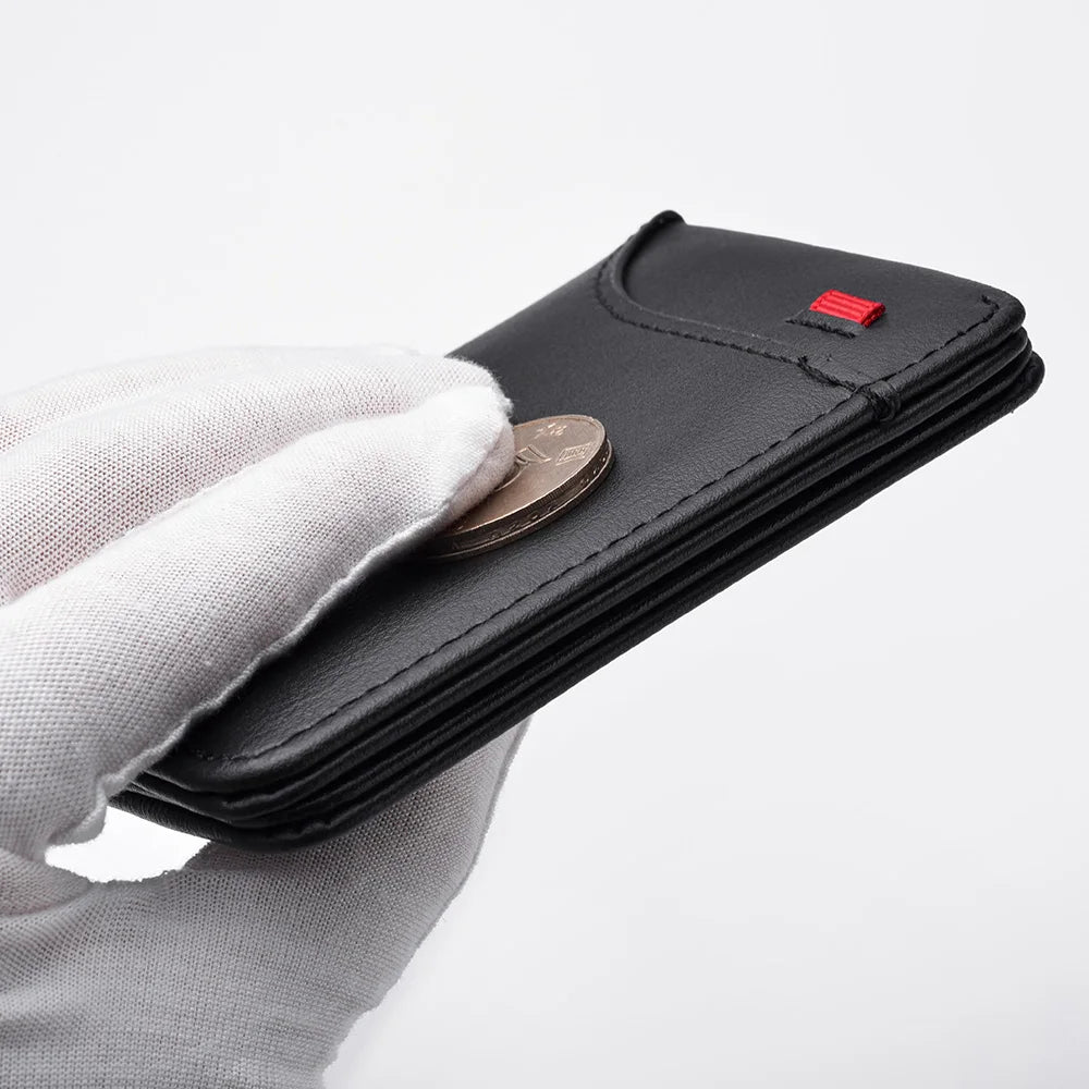 1pc Men's Minimalism PU Leather Credit Card Wallet, Men's Fashion Soft Thin ID Card Holder, Slim Small Cards Cases Holder