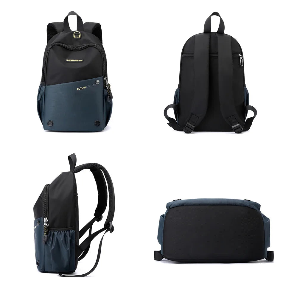 New Waterproof Oxford Men Backpack Zipper School Bags For Teenagers Small Shoulder Backpack Male Multifunction Rucksack