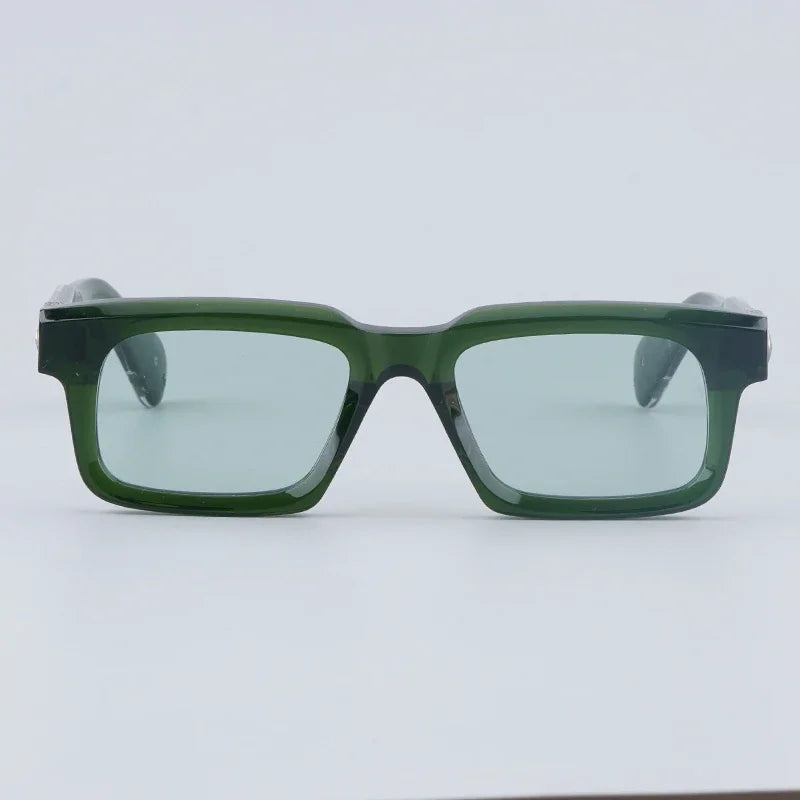 JMM BELVEDERE High Quality Rectangle Acetate Sunglasses Uv400 Men Designer Brand Handmade Vintage Eyeglasses with Case