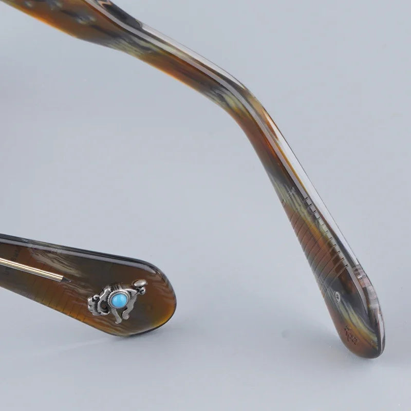 JMM BELVEDERE High Quality Rectangle Acetate Sunglasses Uv400 Men Designer Brand Handmade Vintage Eyeglasses with Case