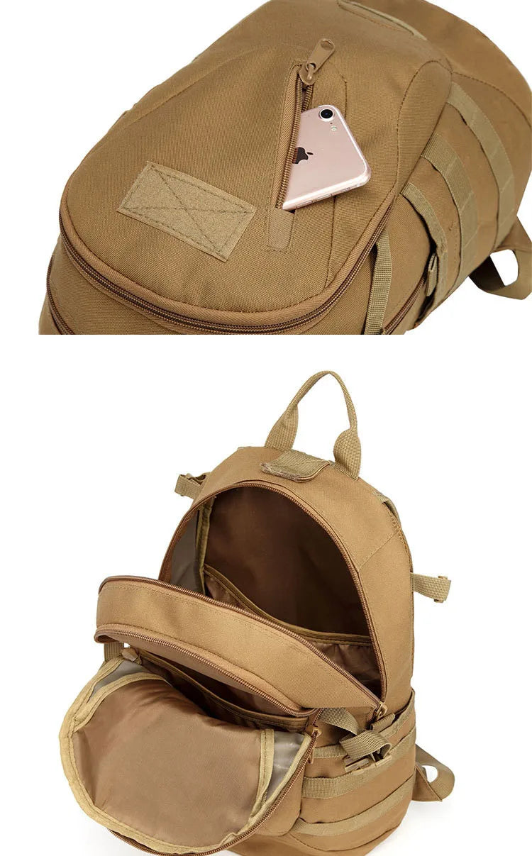 New 35L Tactical Backpack 900D Men Camping Hiking Camouflage Bag Hunting Climbing Rucksack Utility Travel Outdoor Knapsack