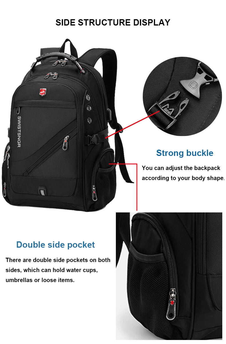 2025 Waterproof 17/20 Inch Laptop Backpack Men Airplane Travel Backpack Women Oxford Rucksack Male School Bag modern Mochila