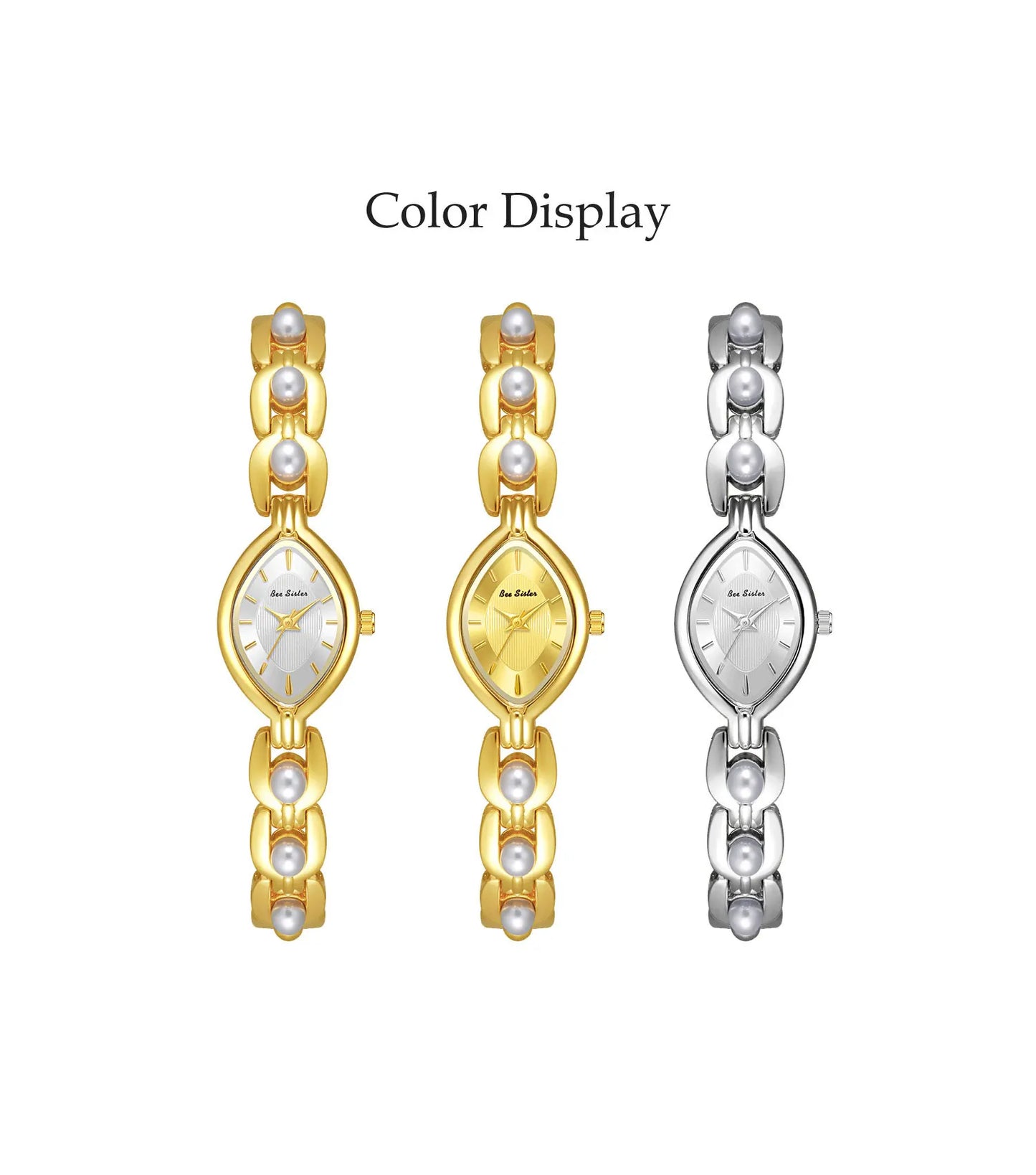 New Women Watch Gold Luxury Elegant Bracelet Wristwatch Fashion Retro Quartz Watches Gift For Ladies Small Dial Clock Waterproof