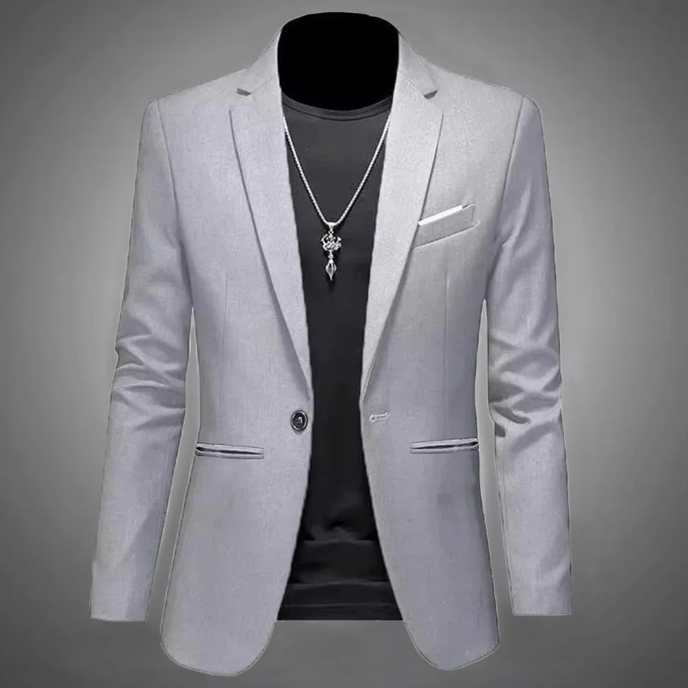 Men’s Casual Slim Fit Suit Jacket