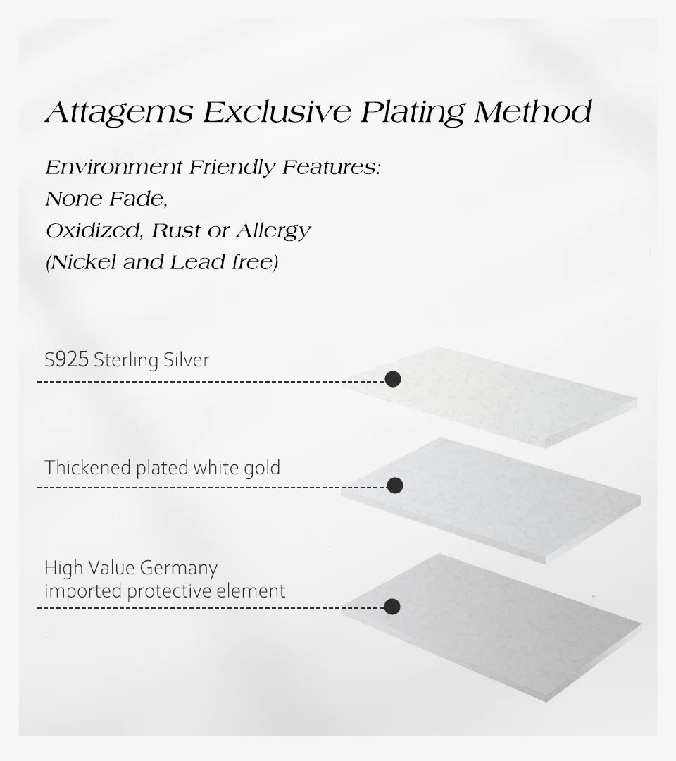 ATTAGEMS Round Cut 3mm Moissanite Tennis Bracelet 925 Sterling Silver Gold Plated Women Men's Bracelet Engagement Luxury Jewelry