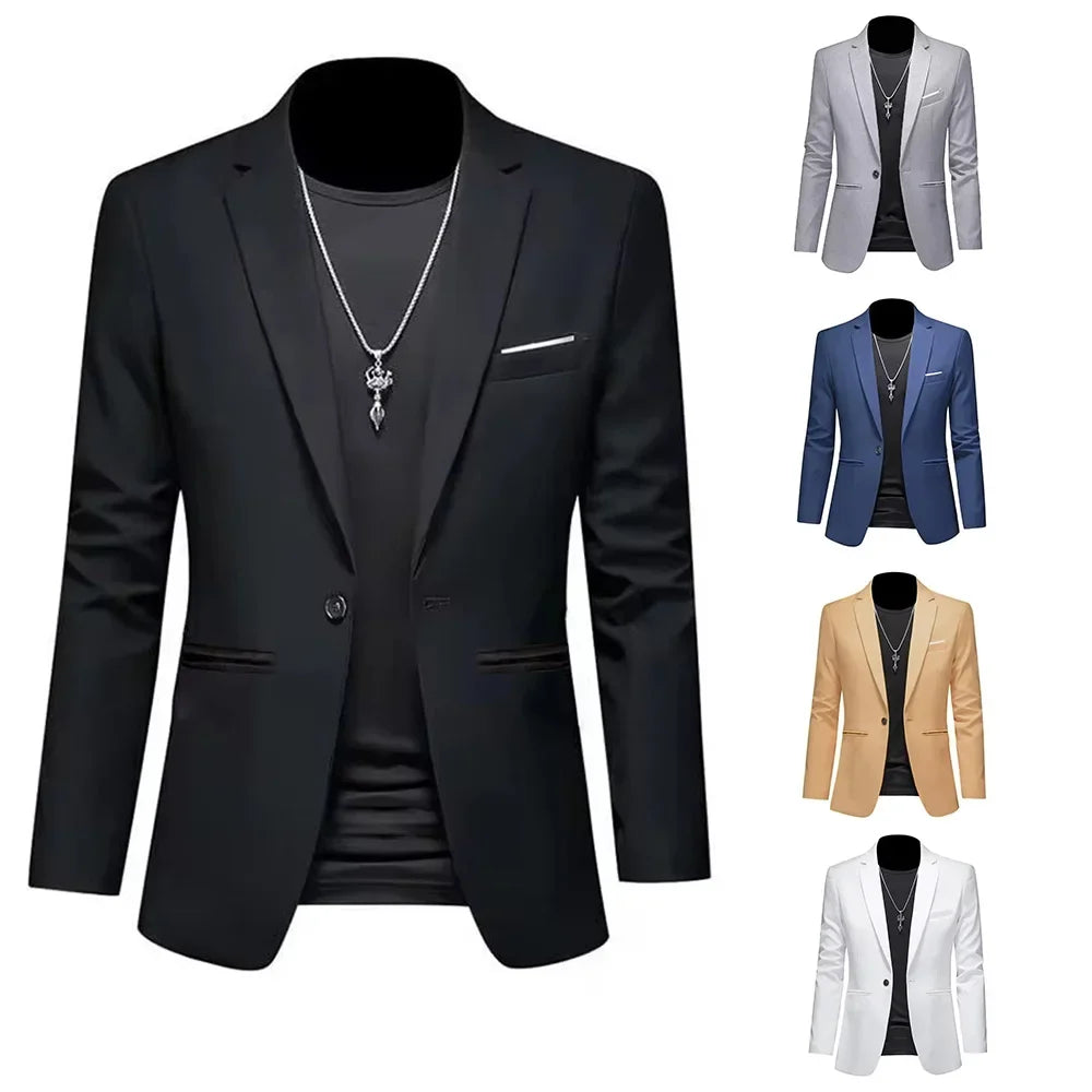 Men’s Casual Slim Fit Suit Jacket